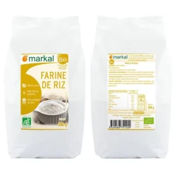 Farine de riz bio en sachet de 500 g