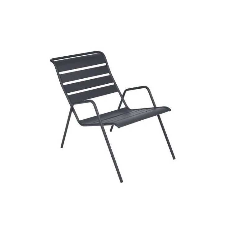 Fauteuil bas coloris carbone Monceau Fermob - 73 cm