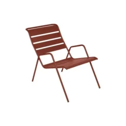 Fauteuil bas coloris ocre rouge Monceau Fermob - 73 cm