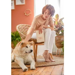 Fauteuil coloris marron assise en teck et abaca - 78 x 78 x 80 cm