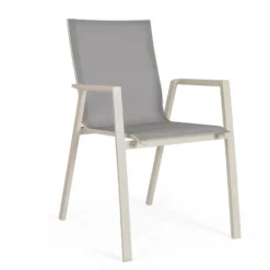 Fauteuil de jardin en aluminium et textilène Bizzotto Krion Pélican