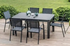 Fauteuil de jardin en aluminium et textilène Creador Tosca