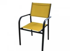 Fauteuil de jardin en aluminium et toile Proloisirs Duca