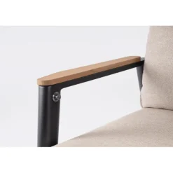 Fauteuil inclinable en aluminium anthracide Miguel Pélican