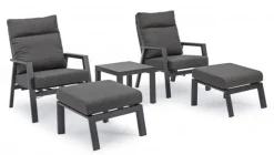Fauteuil inclinable KLEDI - Anthracite - BIZZOTTO