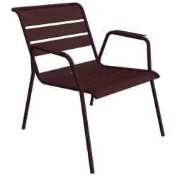 Fauteuil Lounge Monceau coloris noir en acier Fermob - 87 x 77 cm