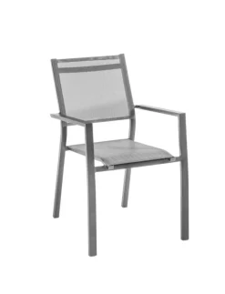 Fauteuil Malo en aluminium - 56 x 87 x 59 cm