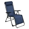Fauteuil relax basculant en graphite chiné bleu - PROLOISIRS Neo