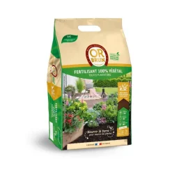 Fertilisant 100% végétal Or brun. Le sac de 8 kg