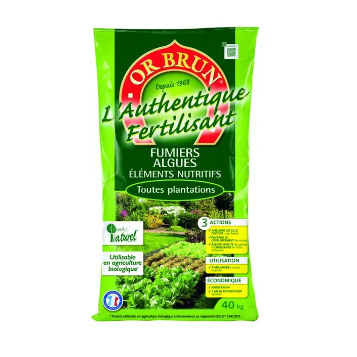 Fertilisant Or Brun Authentique 40 kg