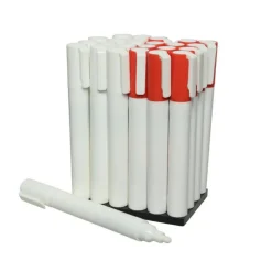 Feutre décor fenêtre - blanc ou rouge