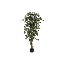 Ficus Benjamina vert artificiel en pot plastique H 180 x Ø 100 cm