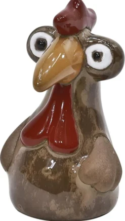 Figurine décorative en terre cuite émaillée Deroma Mini farmer - Ø 7 x 10 cm