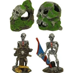 Figurine de pirate et tête de mort