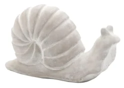 Figurine escargot coloris gris en ciment 21 x10,5 x 12,5 cm