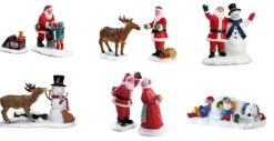Figurine pour village de Noël Lemax Santa’s wonderland - 2 pièces