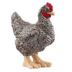 Figurine Schleich® Poule Plymouth Rock - 5,7 x 2,7 x 6 cm