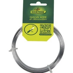 Fil de tension Galvawire Fer galvanisé Gris L50mx Ø1,3 mm