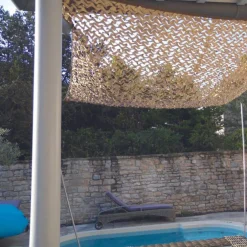 Filet d’ombrage rectangulaire marron Jardiline - 3 x 2,4 m