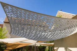 Filet d’ombrage rectangulaire gris Jardiline - 3 x 2,4 m