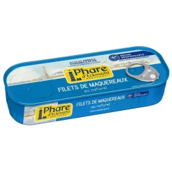 Filets de maquereaux au naturel en boîte Phare Eckmuhl - 151 g