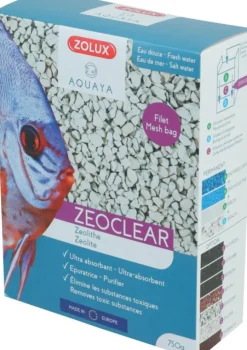 Filtration minérale naturelle pour aquarium coloris blanc Zolux Zeolite ZeoClear - 1 L