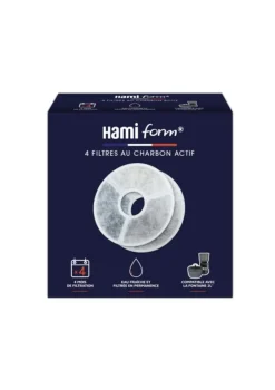 Filtre à charbon actif pour fontaine à eau 2 L coloris blanc HamiForm - x 4