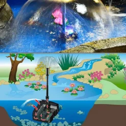 Filtre bassin avec UV et pompe, économie d'énergie, SUNSUN BASSIN - pour bassin jusqu'à 5000L