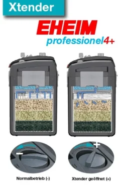 Filtre d'aquarium thermique, capacité jusqu'à 250L, EHEIM professionel 4+