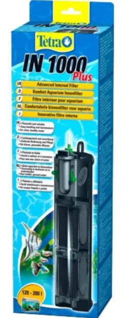 Filtre interne aquarium pour 200L, efficacité supérieure - TETRA IN 1000 Plus