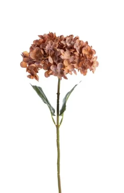 Fleur artificielle en papier hortensia coloris violet - H 65 cm