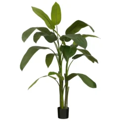 Fleur artificielle heliconia en pot coloris vert - 175 cm