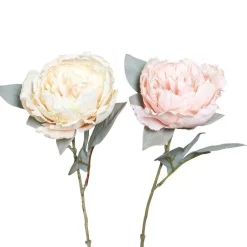 Fleur artificielle pivoine coloris rose - 66 cm