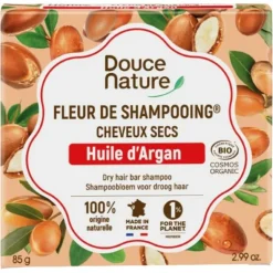 Fleur de shampoing pour cheveux secs Douce Nature - 85 g