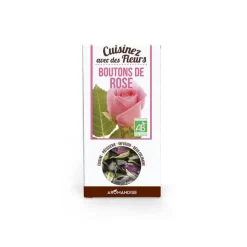 Fleurs a croquer bouton rose Aromandise - 30 g