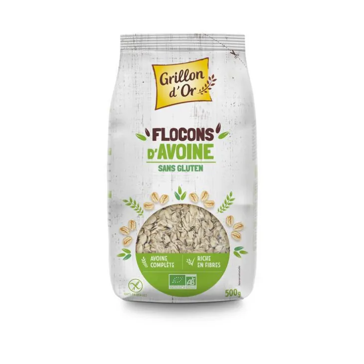 Flocons d'avoine sans gluten bio 500 g
