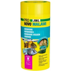 Flocons pour Cichlidés brouteurs d’aufwuchs des lacs Malawi et Tanganyika JBL Pronovo Malawi Flakes M - 1000 ml