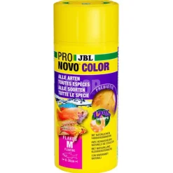 Flocons pour poissons d'aquarium couleurs vives JBL Pronovo Color Flakes M - 250 ml