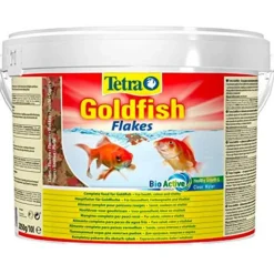 Flocons pour poissons, enrichis, TETRA Goldfish - contenance 10L et 2,05kg