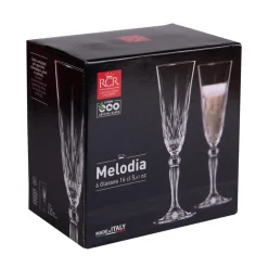 Flûtes en cristallin transparent Melodia - 16 cl