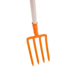 Fourche à bêcher orange