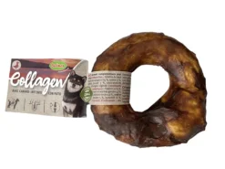 Friandise à mâcher pour chien en vrac donut de collagène au canard Bubimex – Ø 10 cm – Prix à la pièce