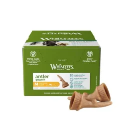 Friandise dentaire pour chien coloris marron Whimzees Antler – Taille M - Prix à la pièce