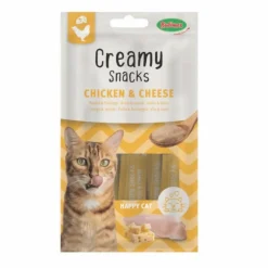Friandise en crème pour chat poulet et fromage Bubimex Creamy x 4 - 60 g