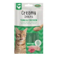 Friandise en crème pour chat thon et poulet Bubimex Creamy x 4 - 60 g
