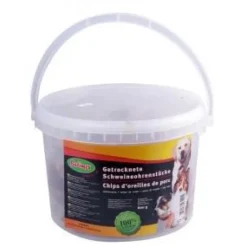 Friandise pour chien chips de porc en seau en vrac Bubimex