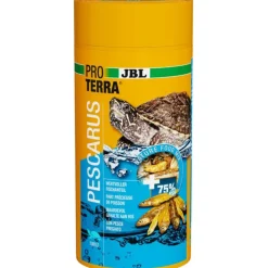 Friandises à base de poissons entiers et de crevettes pour cistudes et tortues d'eau JBL Proterra Pescarus - 1 L