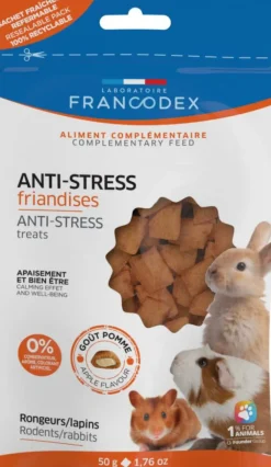 Friandises anti-stress pour NAC goût pomme Francodex - 50 g