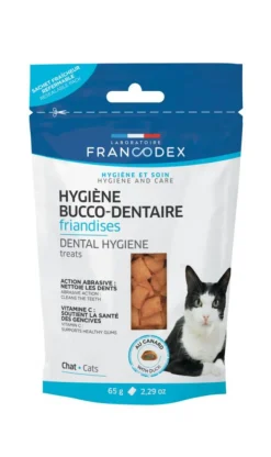 Friandises hygiene bucco-dentaire pour chat