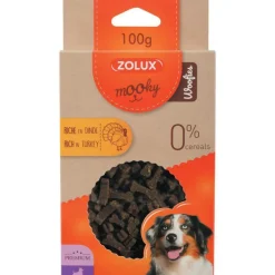 Friandises pour chien à la dinde Zolux Mooky Premium Woofies - Étui de 100 g
